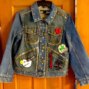 Marc Jacobs Smashing Starlets Denim Jacket medium nwot